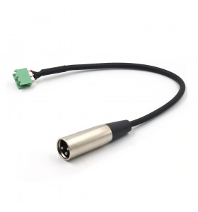 XLR3pin metal male to EX2EDG-5.08 3pin female cable